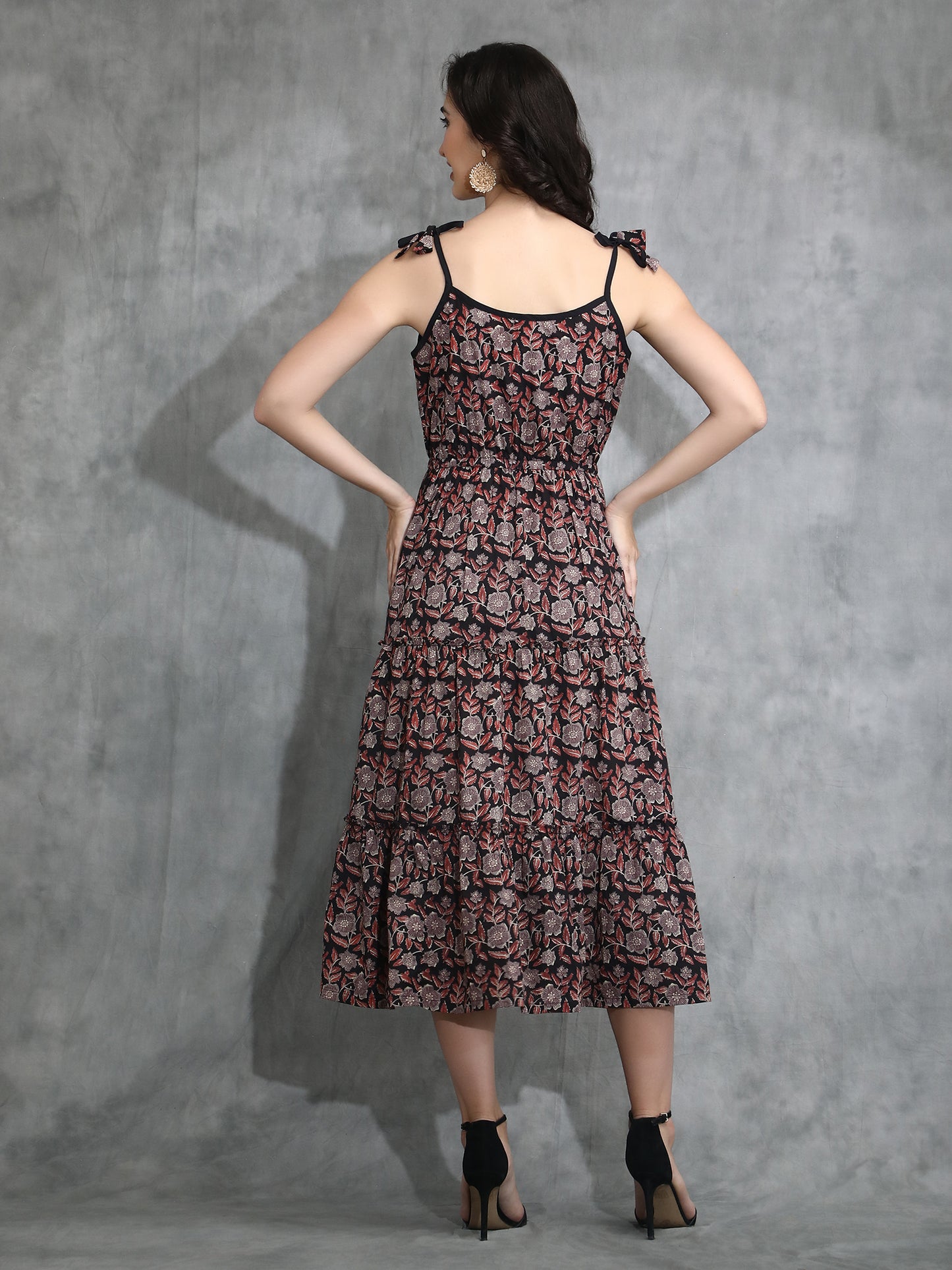 Black Tiered Maxi Dress